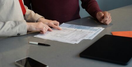 Investor carrying out due diligence on a private investment opportunity