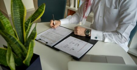 Investor completing a high-net-worth or sophisticated investor statement